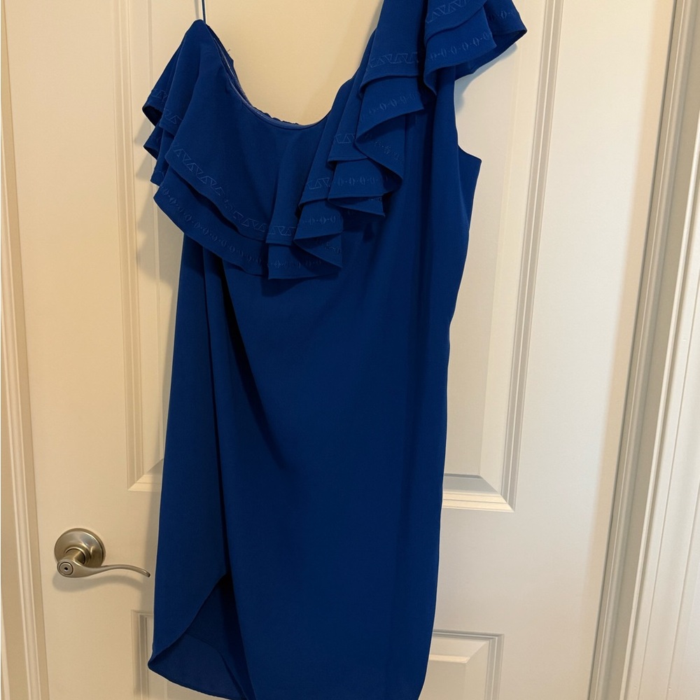 NWOT apt.9 dress one shoulder/ruffle details - Picture 9 of 13